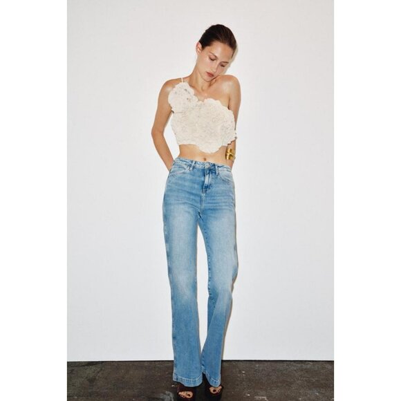 ZARA FLOWER CROP TOP - Picture 2 of 8